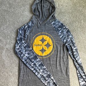 Pittsburgh Steelers Camo Hooded Long Sleeve Shirt